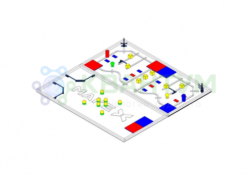 Соревновательное поле MakeX 2019 City Guardian Arena