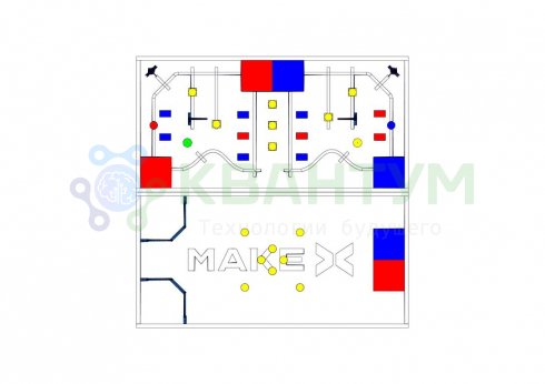 Ресурсный набор: соревновательное поле с элементами MakeX 2019 City Guardian Arena Expansion Kit for Blue Planet